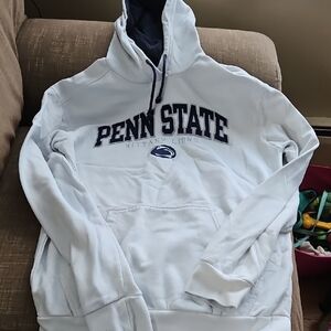 Knights Apparel White Hoodie with Navy Accents